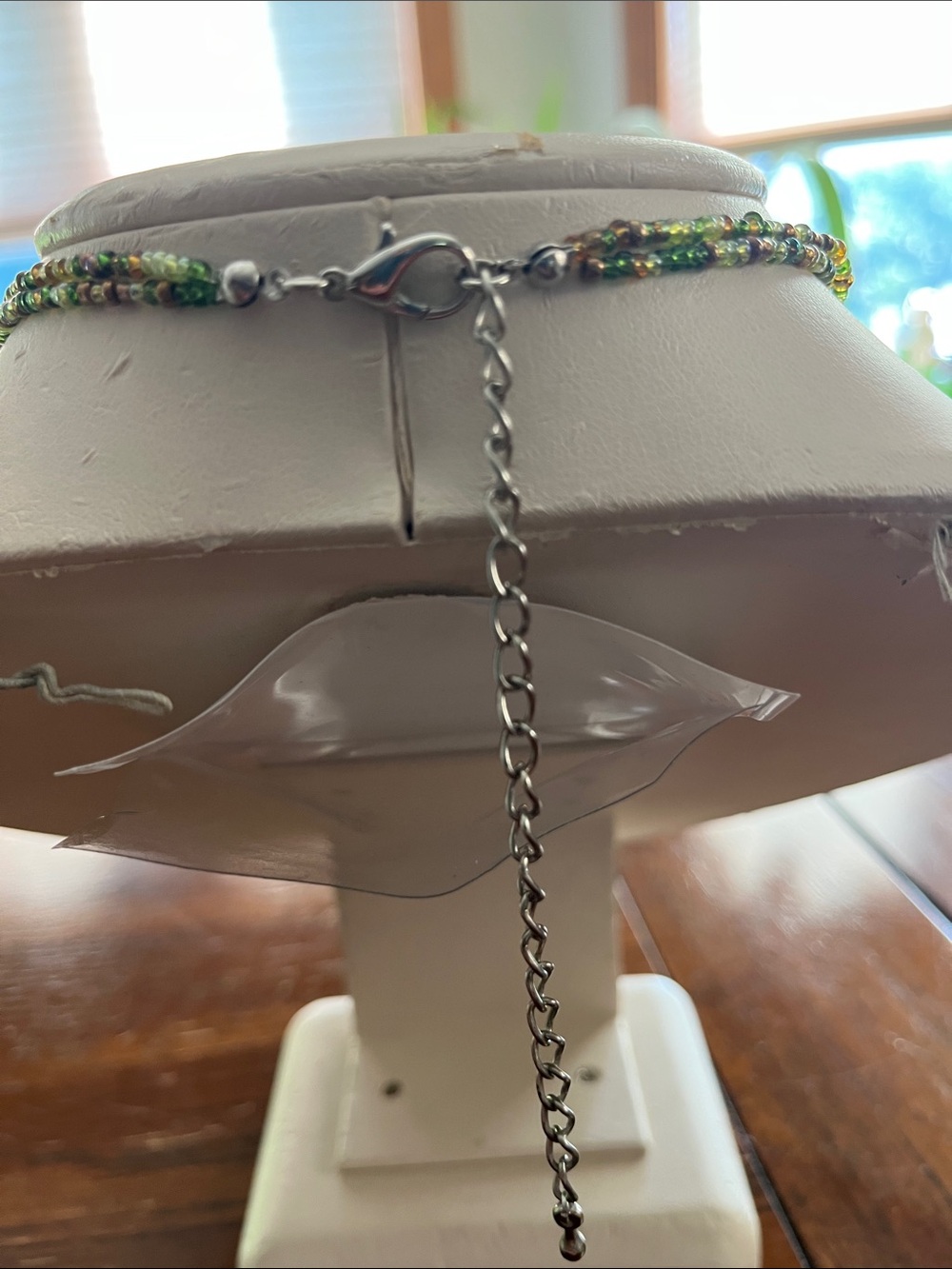 Italian Murano glass necklace with earrings. - Picture 3 of 3